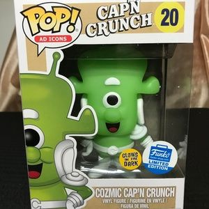 Cozmic Cap'N Crunch #20 Ad Icons Glow Funko Pop